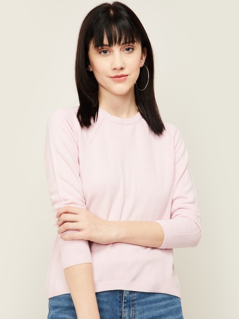

Fame Forever by Lifestyle Women Purple Acrylic Sweatshirt, Pink