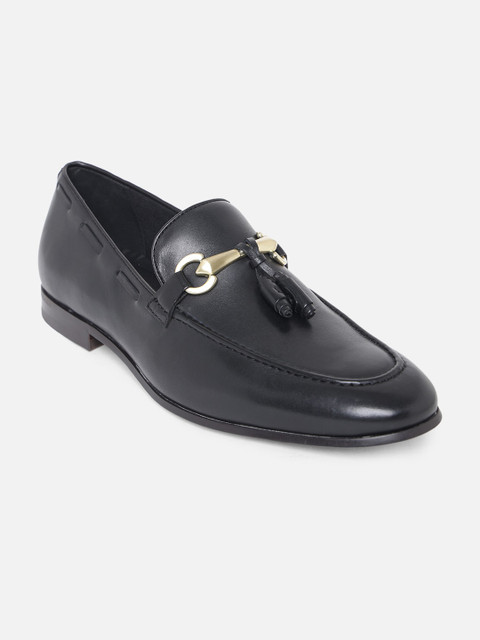 

ALDO Men Black Leather Loafers