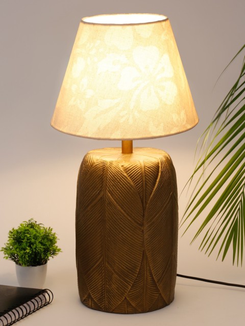 

Fabindia Beige Cotton Table Lamp