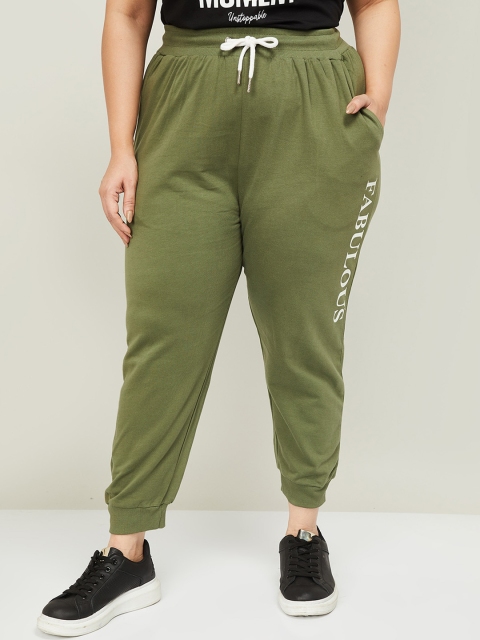 

nexus Women Olive Green Joggers Trousers