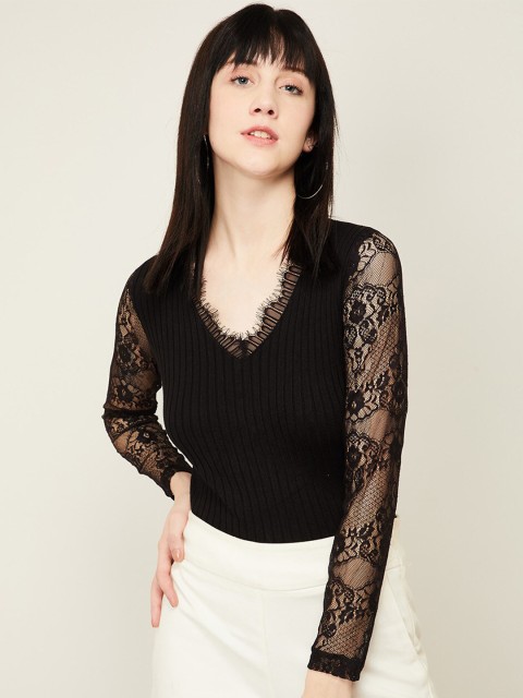 

CODE by Lifestyle Black Regular Top