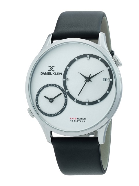 

Daniel Klein Men Blue Dial & Black Leather Straps Analogue Watch DK.1.12327-6