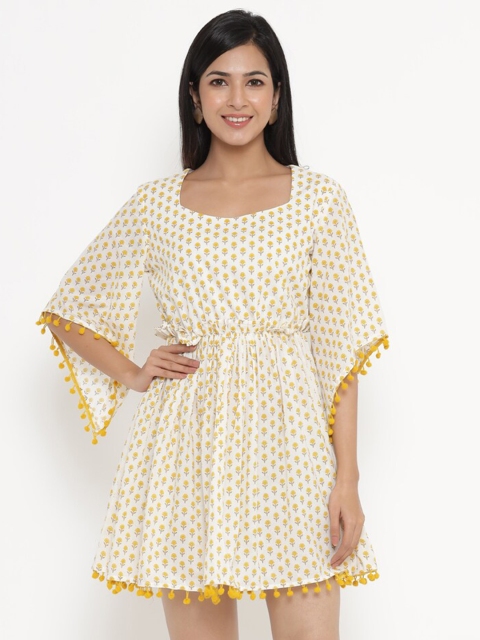 

Indian Virasat Yellow Floral Dress