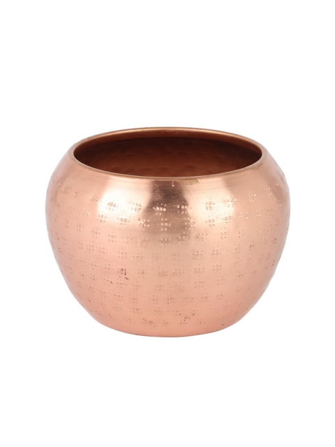 

Ferns N Petals Copper-Toned Textured Round Planter Pot