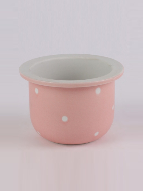 

Ferns N Petals Pink & White Printed Ceramic Planter