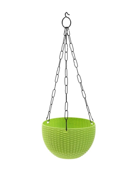 

Ferns N Petals Set of 2 Green Hanging Planter With Metal Chain