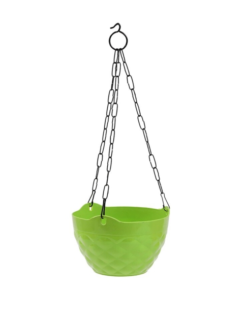 

Ferns N Petals Green Plastic Hanging Planter With Metal Chain