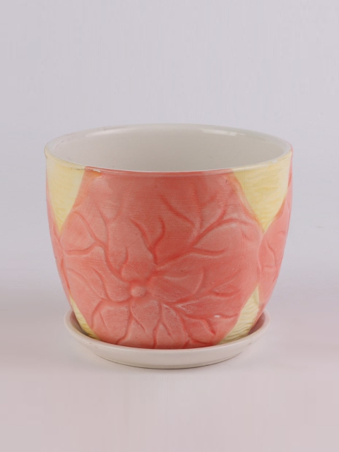 

Ferns N Petals Pink Ceramic Planter