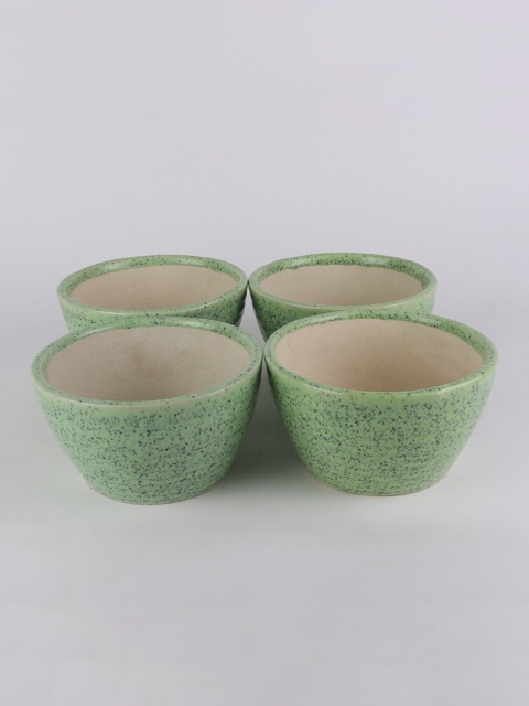 

Ferns N Petals Set of 4 Ceramic Planters, Green