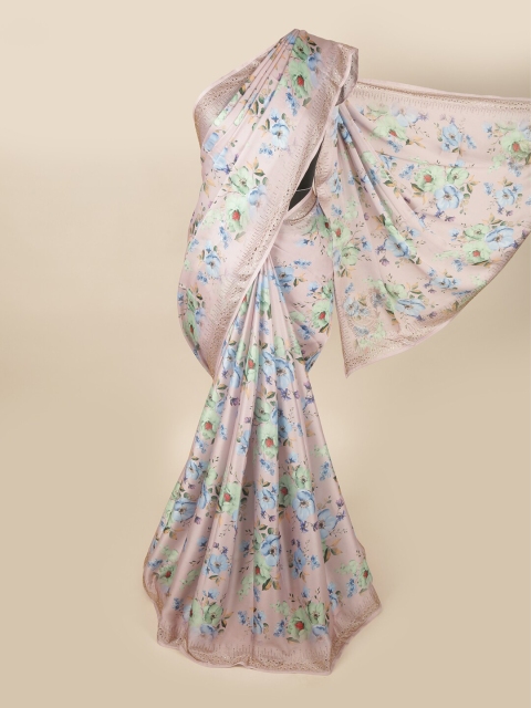 

Pothys Lavender & Blue Floral Saree