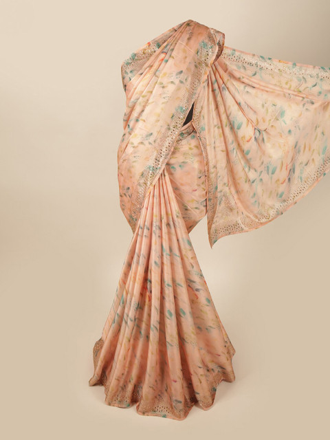 

Pothys Orange & Green Woven Design Saree