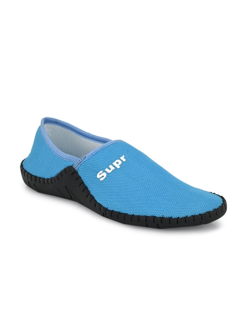 

Azzaro Black Men Blue Loafers