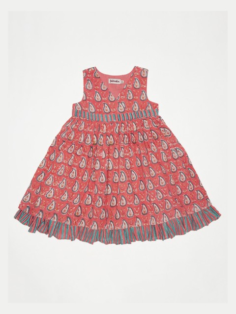 

Fabindia Pink A-Line Dress