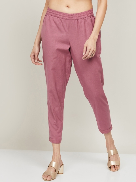 

Melange by Lifestyle Women Pink Trousers