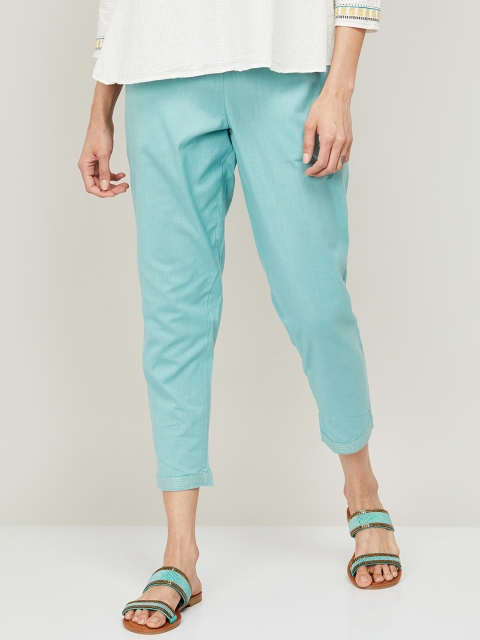 

Melange by Lifestyle Women Blue Trousers