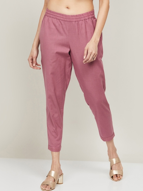 

Melange by Lifestyle Women Mauve Trousers