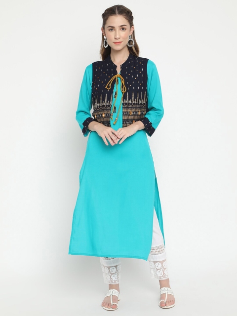

V2 Value & Variety Women Blue Kurta