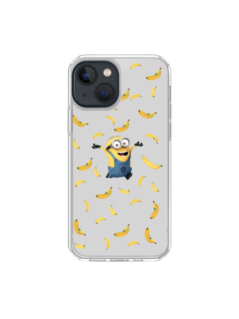 

macmerise Transparent & Yellow Go Bananas Printed iPhone 13 Back Case
