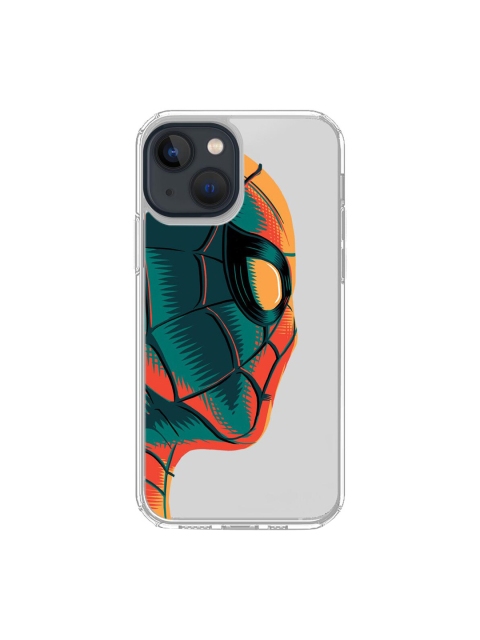 

macmerise Grey & Orange Illuminated Spiderman Printed iPhone 13 Back Case