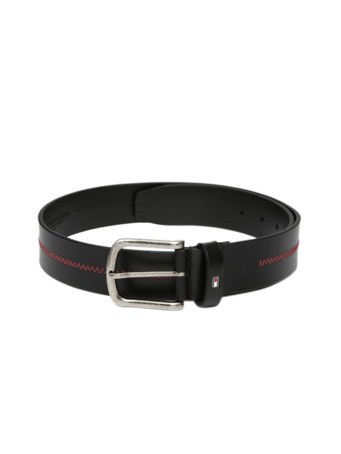 

Tommy Hilfiger Men Black Genuine Leather Belt