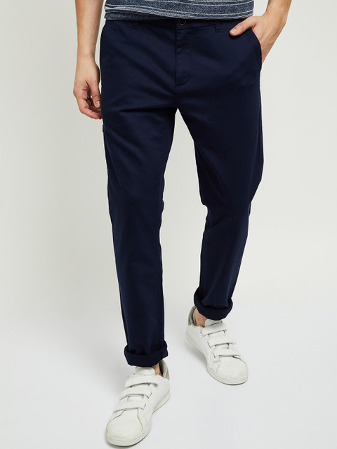 

Max Men Navy Blue Chinos Trousers