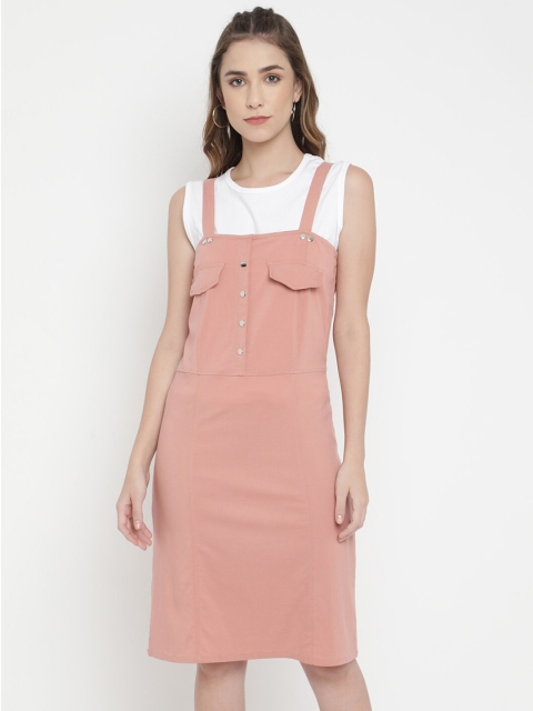 

V2 Value & Variety Beige Pinafore Dress