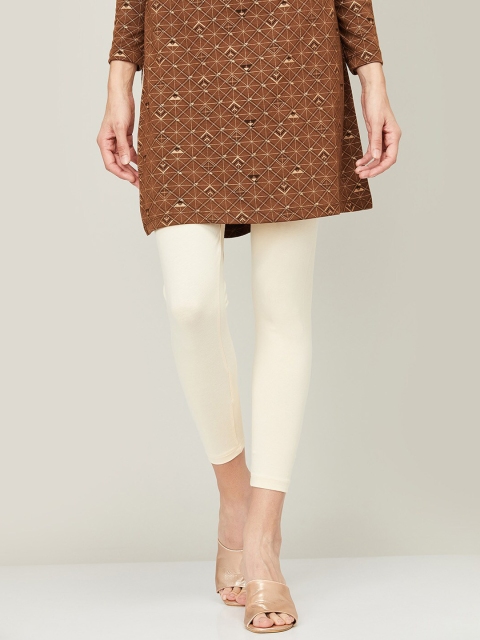 

Melange by Lifestyle Grey Cotton Ankle-Length Leggings