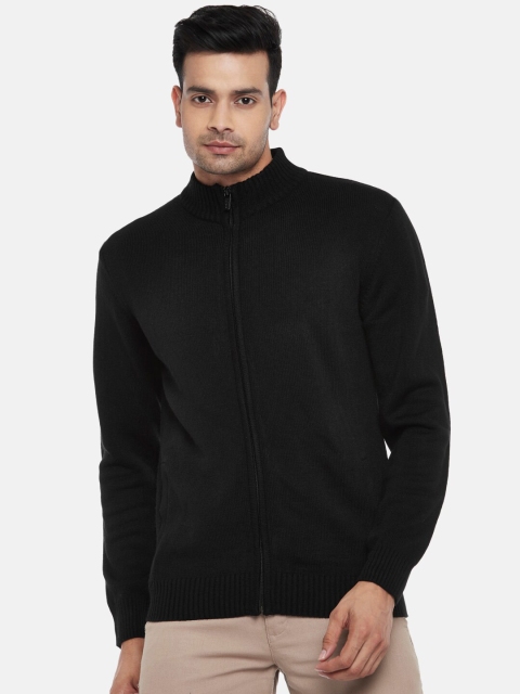 

BYFORD by Pantaloons Men Black Acrylic Front-Open