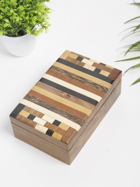 

Fabindia Mohak Rectangle Wood Organiser, Multi