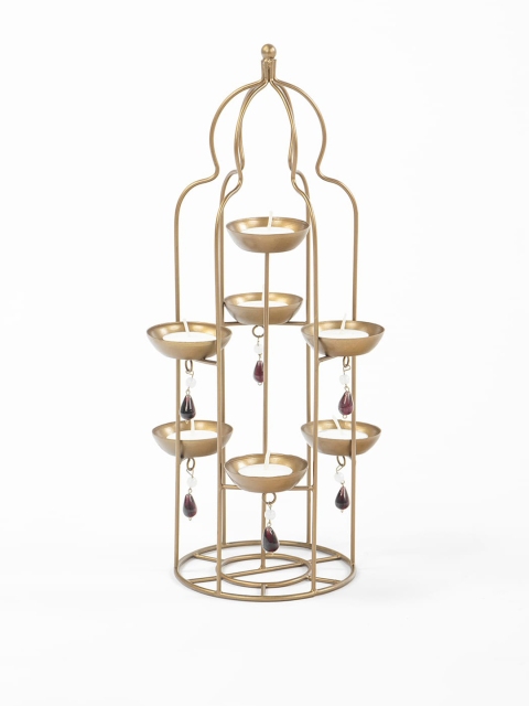 

Fabindia Gold-Toned Solid Metal Candle Holder