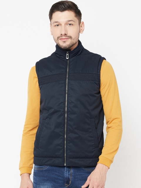 

METTLE Men Navy Blue Padded Jacket