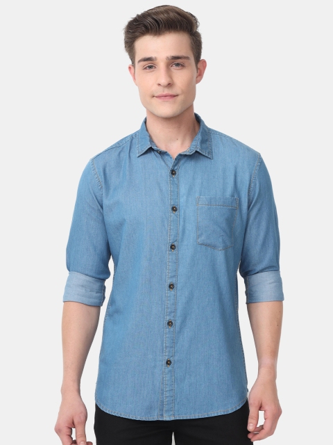 

HERE&NOW Men Blue Slim Fit Opaque Casual Shirt