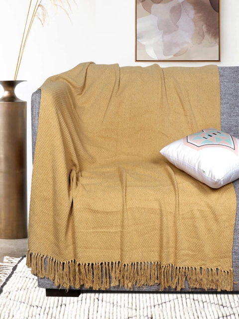 

KICA Yellow 2 Seater Cotton Sofa Cover/Sofa Throws