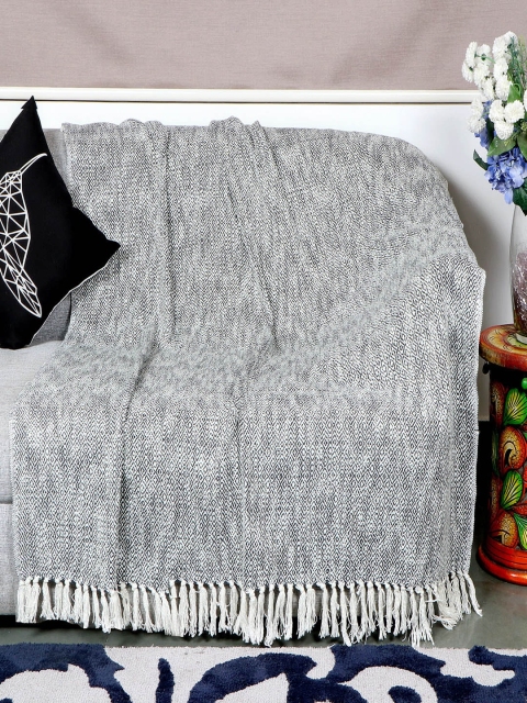 

KICA Black 2 Seater Cotton Sofa Cover/Sofa Throws