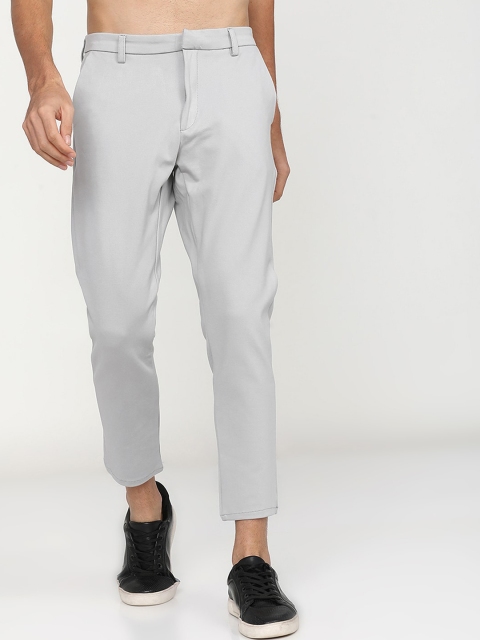 

HIGHLANDER Men Grey Slim Fit Trousers