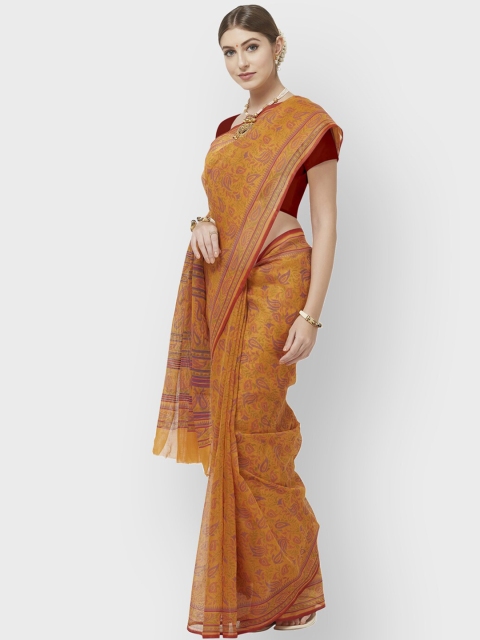 

Viva N Diva Mustard & Purple Paisley Saree