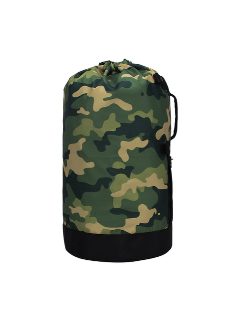 

URBAN TRIBE Unisex Black & Olive Green Camouflage Backpack