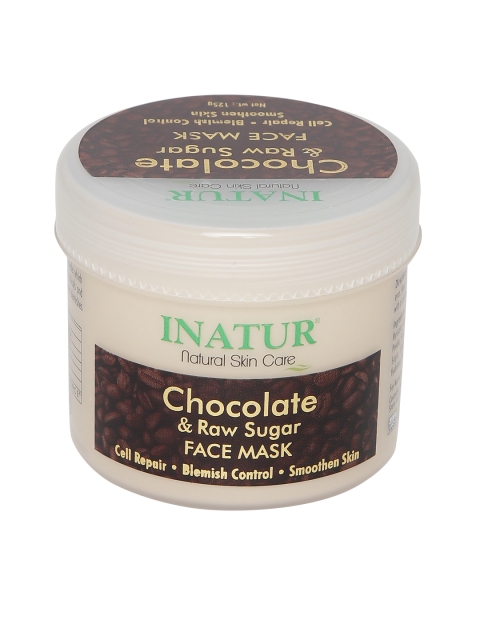 

Inatur Chocolate & Raw Sugar Face Mask - 125 g, Cream