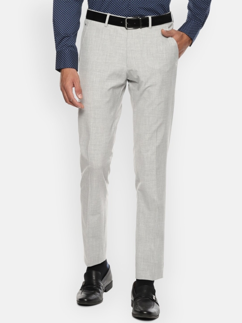 

Louis Philippe Men Grey Slim Fit Formal Trousers