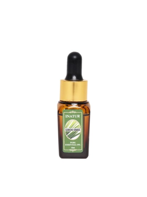 

Inatur Lemon Grass Pure Essential Oil 12 ml, Brown