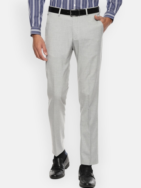 

Louis Philippe Men Grey Slim Fit Formal Trousers