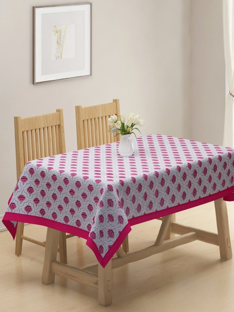 

Rajasthan Pink 6 Seater Printed Table Cover