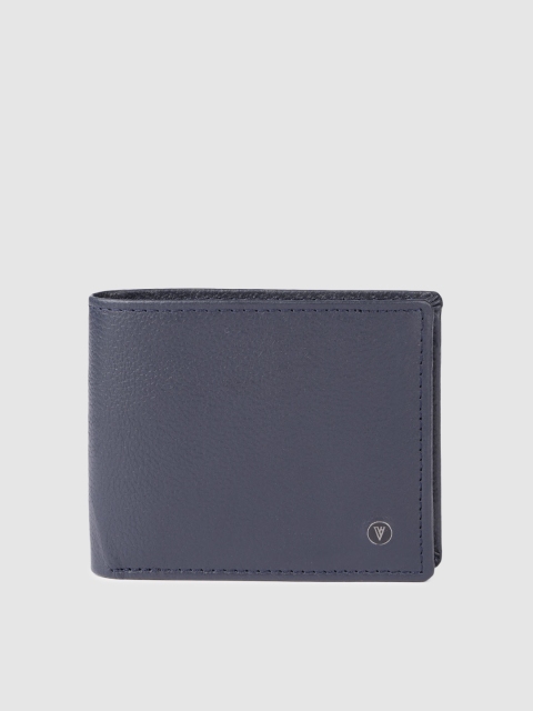 

Van Heusen Men Navy Blue Leather Two Fold Wallet