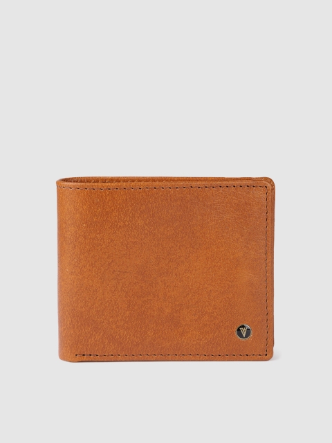 

Van Heusen Men Tan Brown Leather Two Fold Wallet