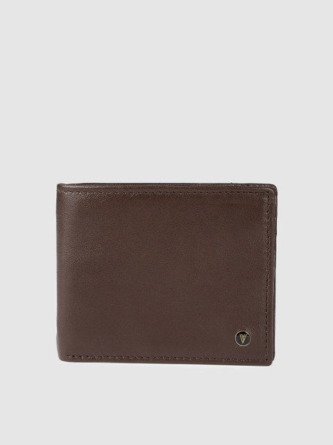 

Van Heusen Men Coffee Brown Leather Two Fold Wallet