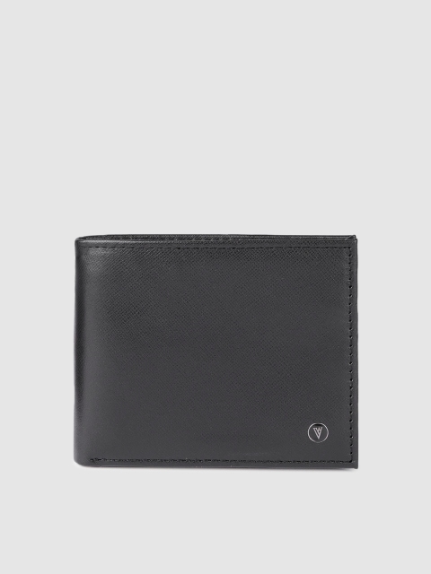 

Van Heusen Men Black Leather Two Fold Wallet