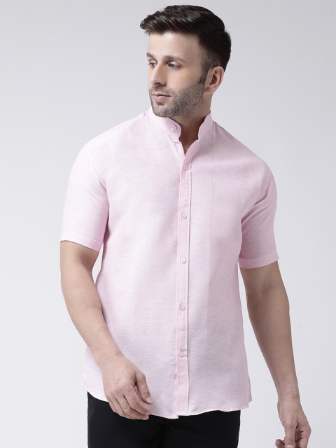 

KHADIO Men Pink Opaque Casual Shirt