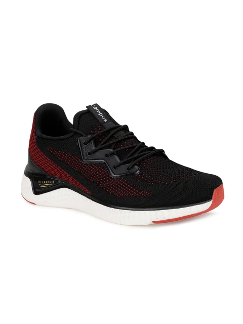 

Campus Men Black & Red Marking Running Shoes