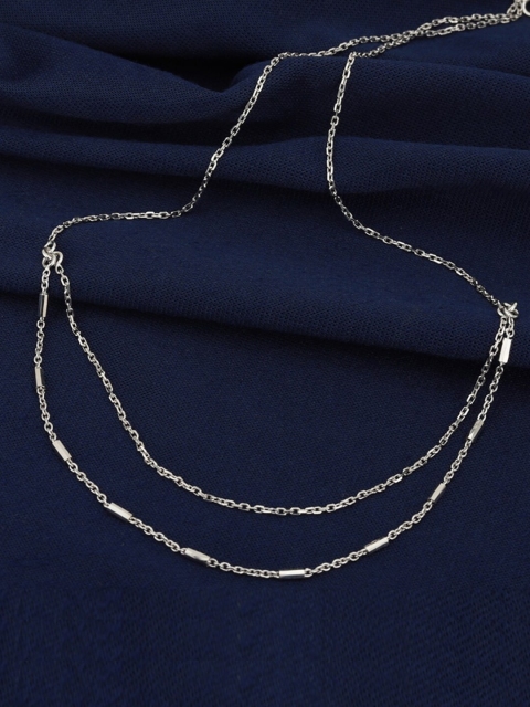 

VANBELLE 925 Sterling Silver Rhodium-Plated Layered Chain