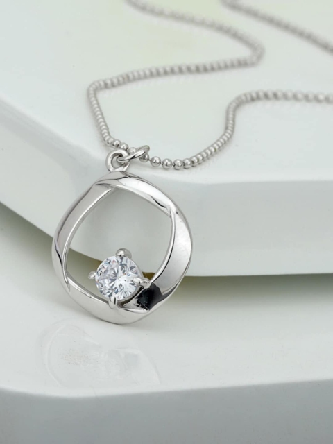 

VANBELLE 925 Sterling Silver & Rhodium-Plated Necklace